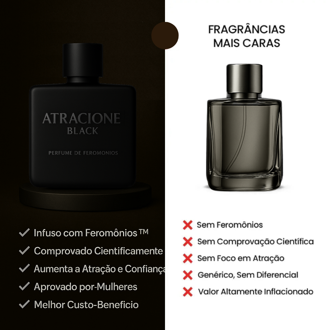 ATRACIONE BLACK - PERFUME DE FEROMÔNIOS