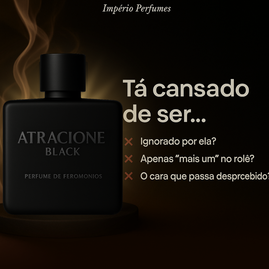 ATRACIONE BLACK - PERFUME DE FEROMÔNIOS