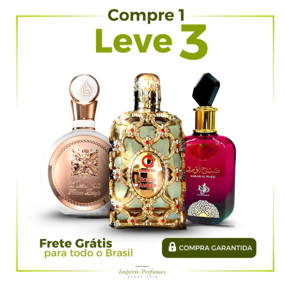 PROMOÇÃO COMPRE 1 LEVE 3 - Sabah Al Ward, Fakhar e Royal Amber - Oferta De Dia das Mães  - 100ml Cada