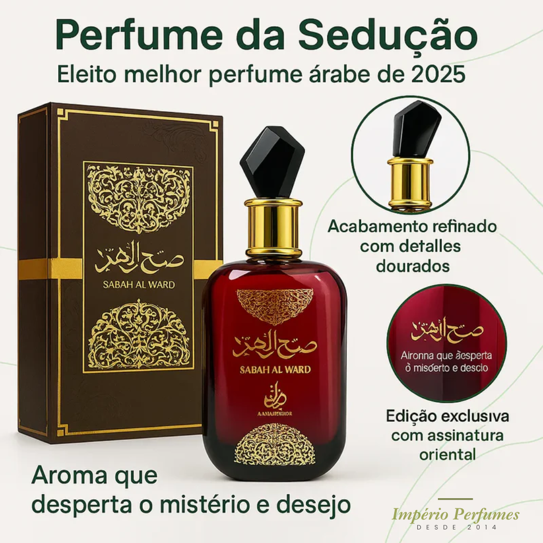 COMBO SABAH AL WARD 🔥- Perfume 100ml - Hidratante Corporal 200ml - Perfume de Cabelo 50ml